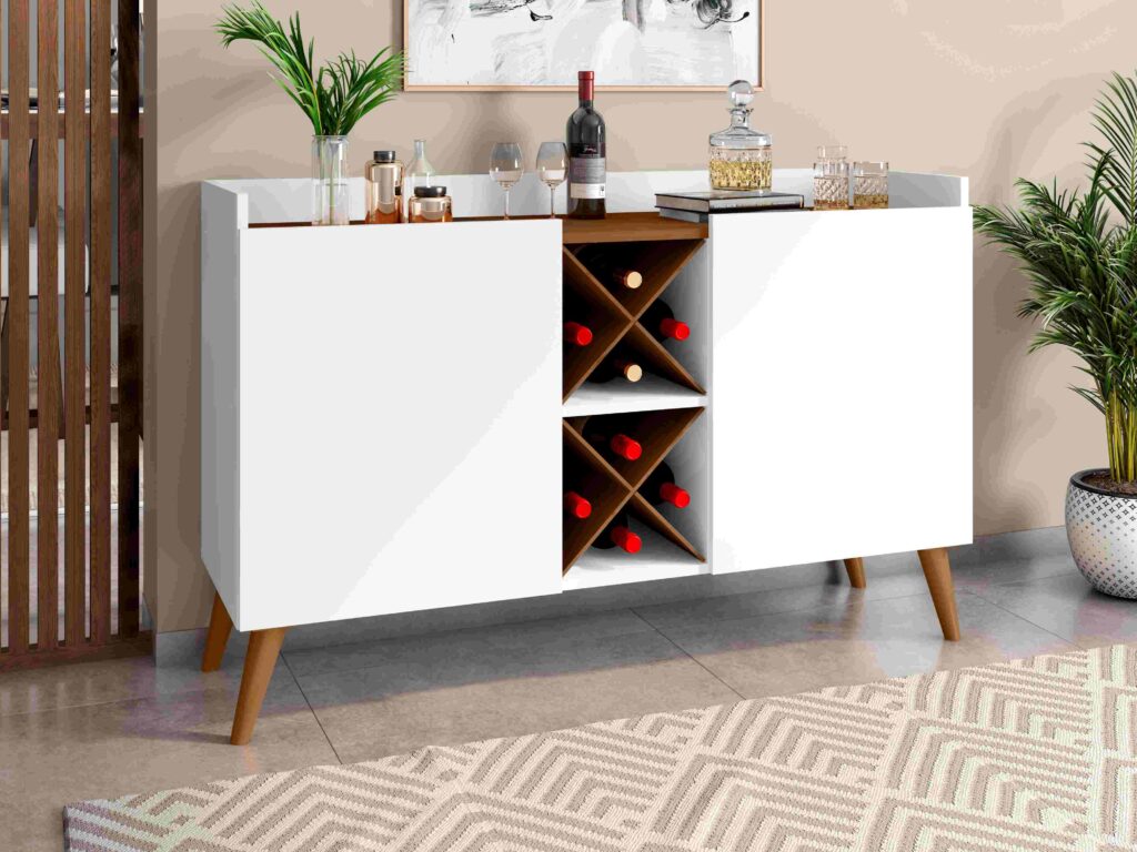 Buffet Max 2P Branco.Natura Zanzini Moveis