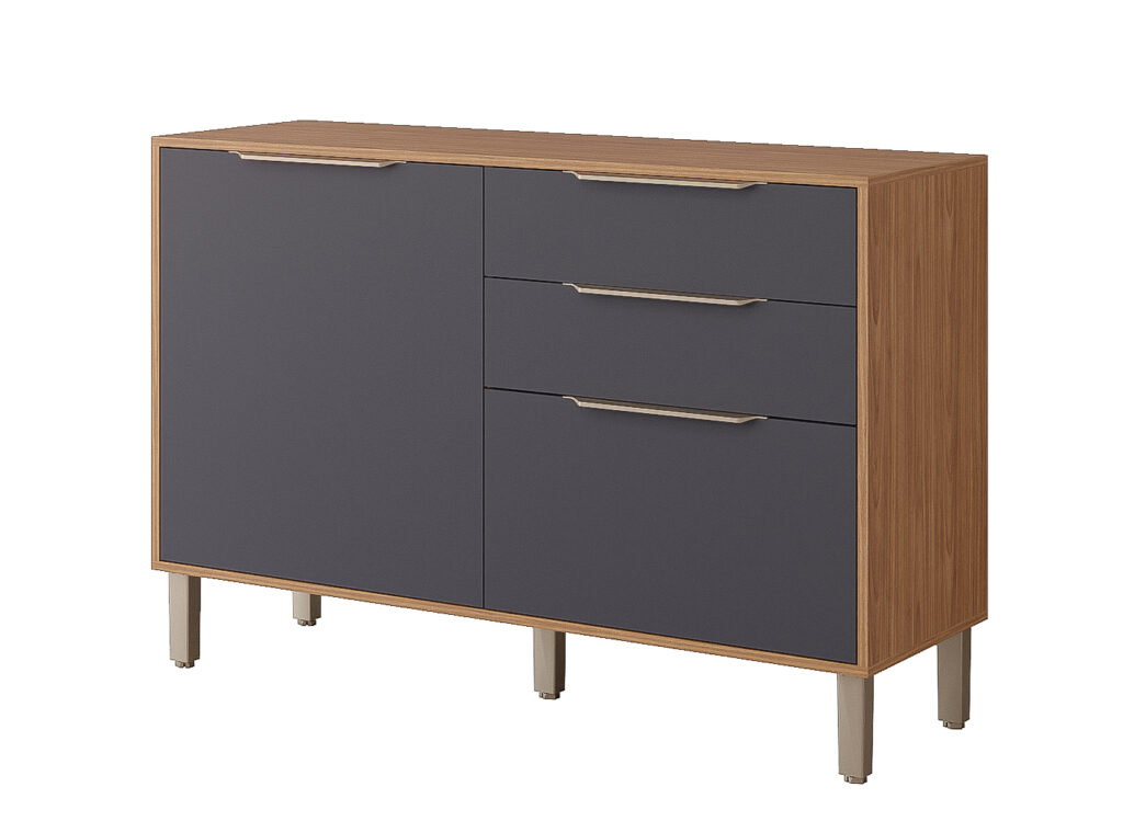 24456.57 Balcao Divina Esplendida 120 2P2G Freijo.Titanium MGM Moveis