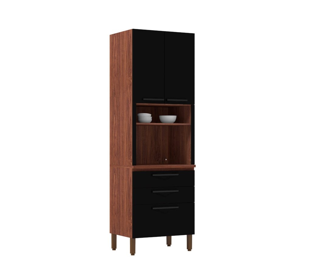 957 Panel Micro 3P2G VivConcept Nogueira.Black Kits Parana