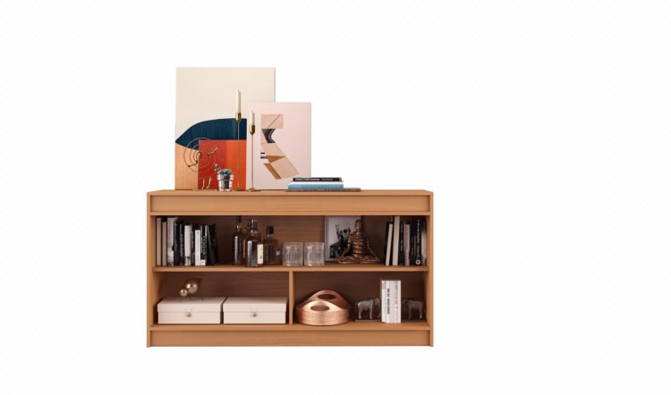 Aparador Aramoveis 3P sem Pes Visualiz Interna Aramoveis