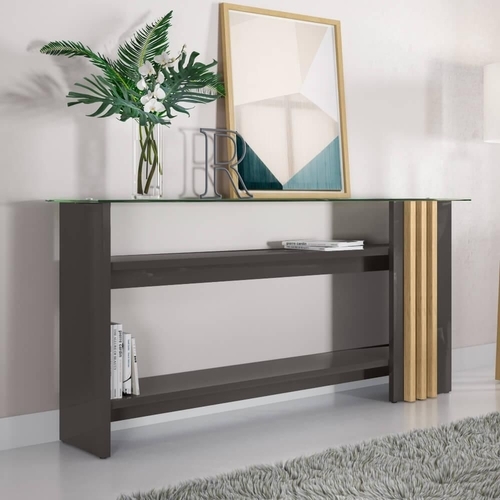 Aparador Frizz Titanio.Carvalho Madetec