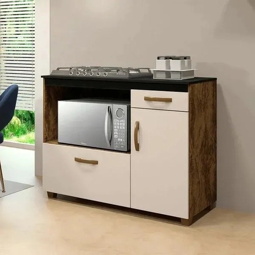 Balcao Cooktop Cronus Master 5Bcs c Tampo IpeOff Arte Moveis