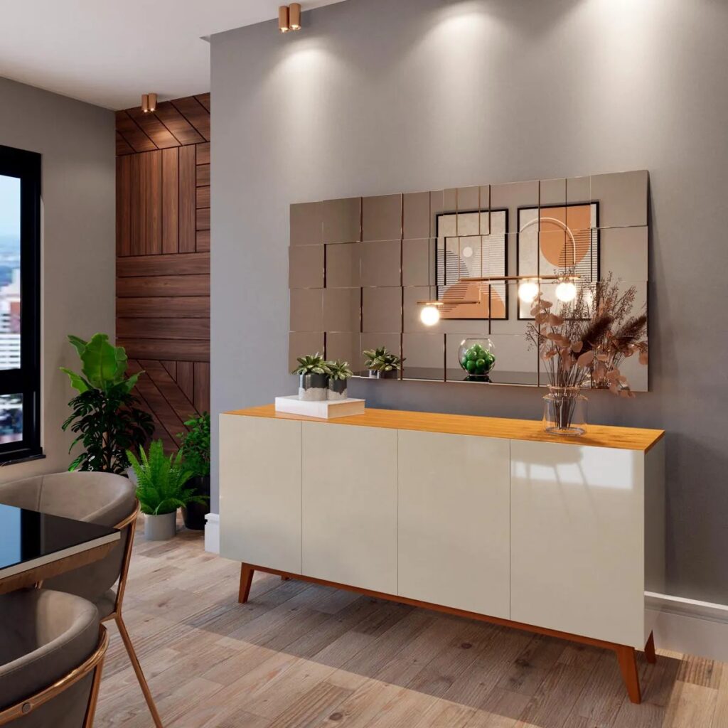 Buffet Ares Lux 4P Off White.Nature Tebarrot