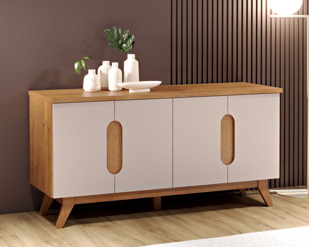 Buffet Beni 4P Mel.Off White Viero