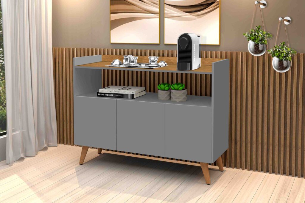 Buffet Master 3P Cinza.Nature J A Mov