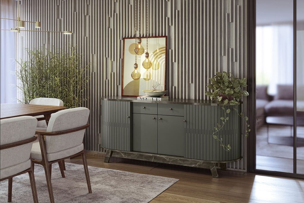 Buffet Monaco 4P2G Jade.Oliva Madetec