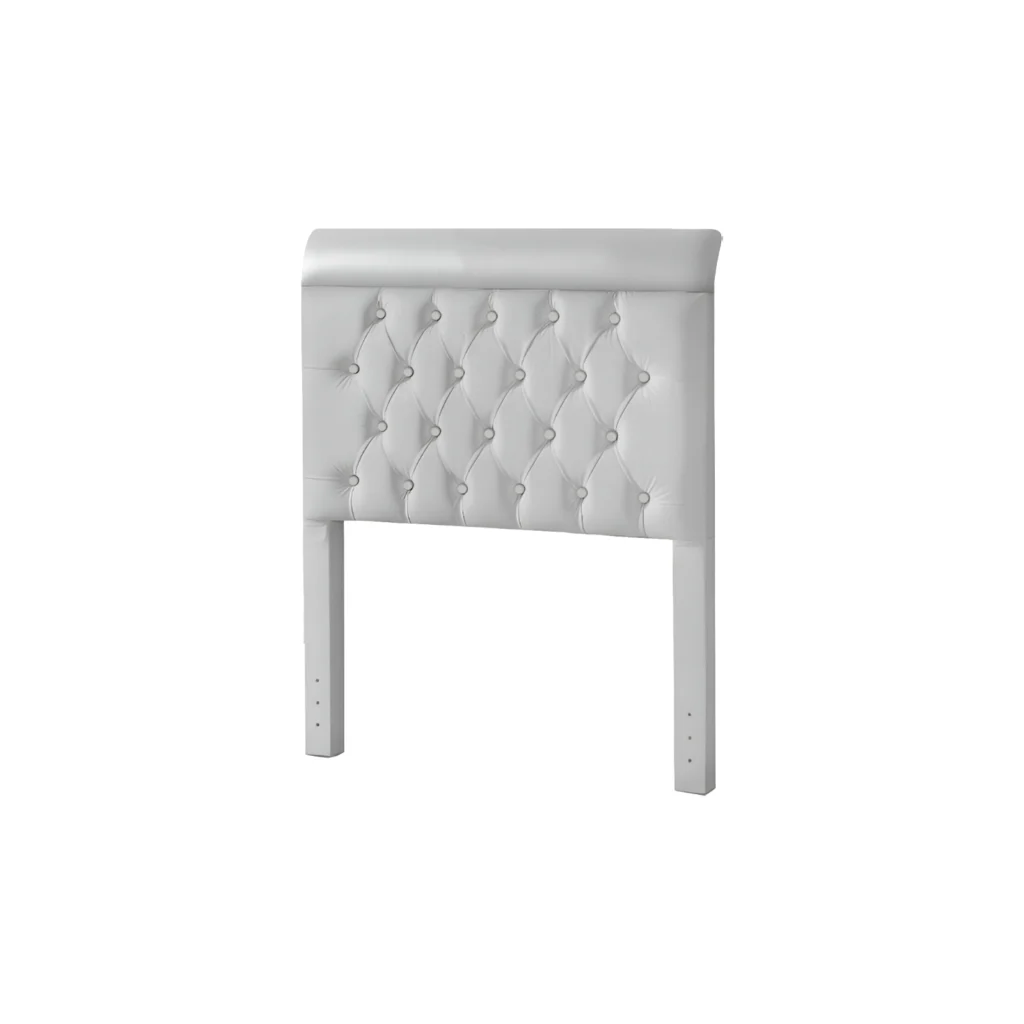 Cabeceira Solteiro Veneza Corino Branco Bonan