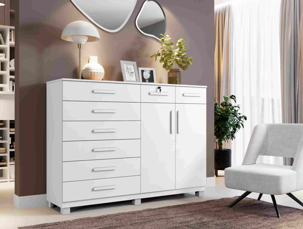 Comoda New Triunfo 8G2P Branco Benetil