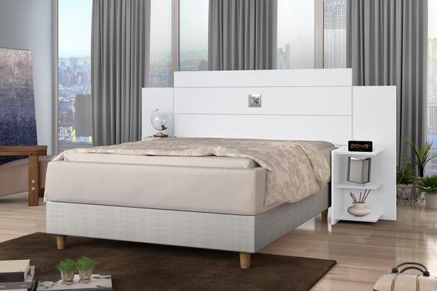 Cabeceira Box Acapulco 140.160 Branco J A Moveis