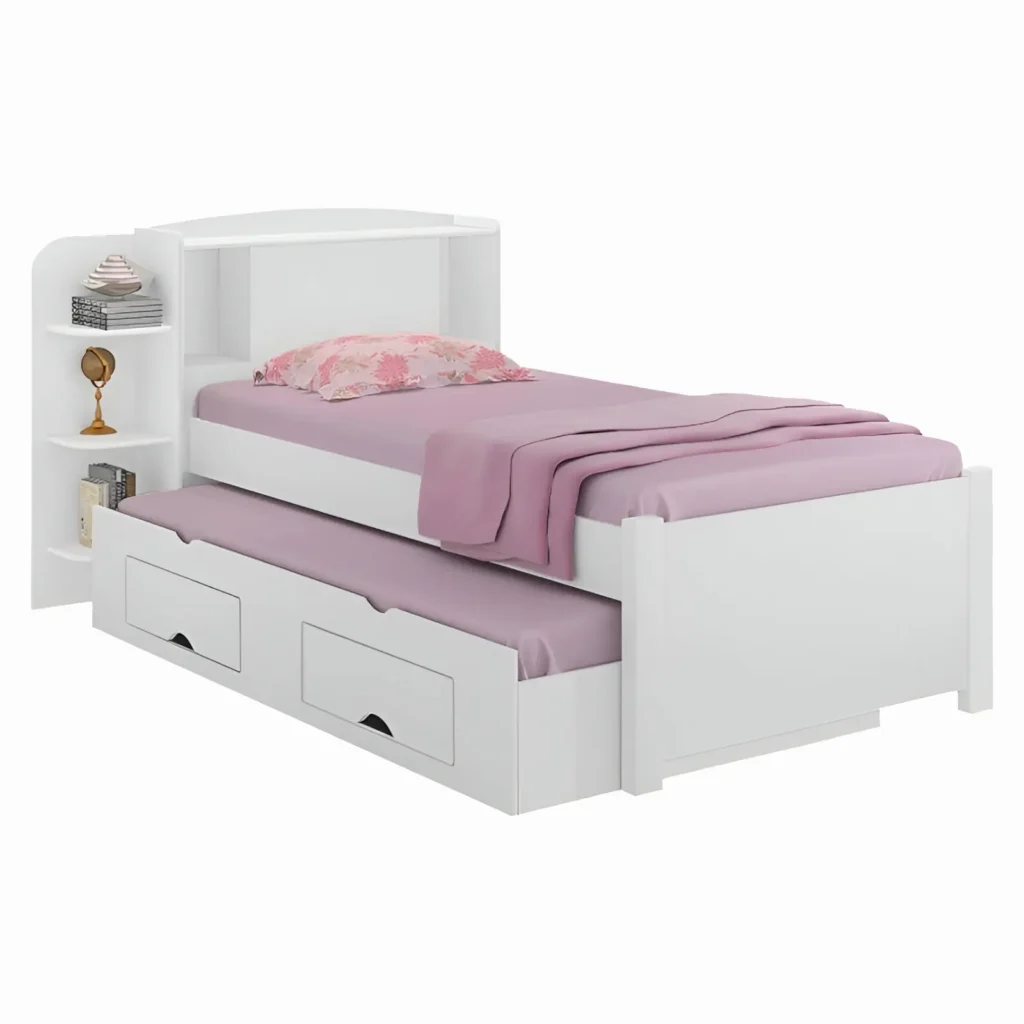 Cama Solteiro Milênio Plus Branco D’Doro