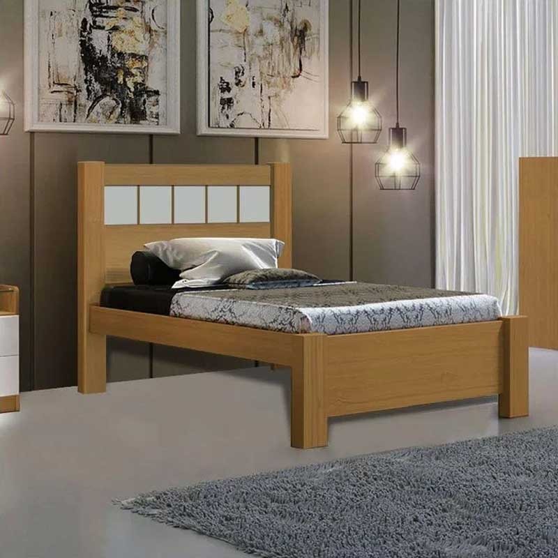 Cama Solteiro Primicia Plus Cinamomo.Off White Primicia