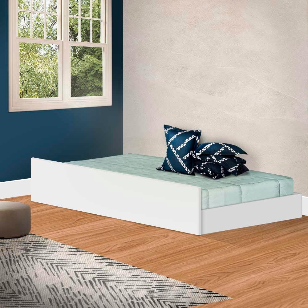 Cama Auxiliar Eleganza 90 Branco J A Moveis