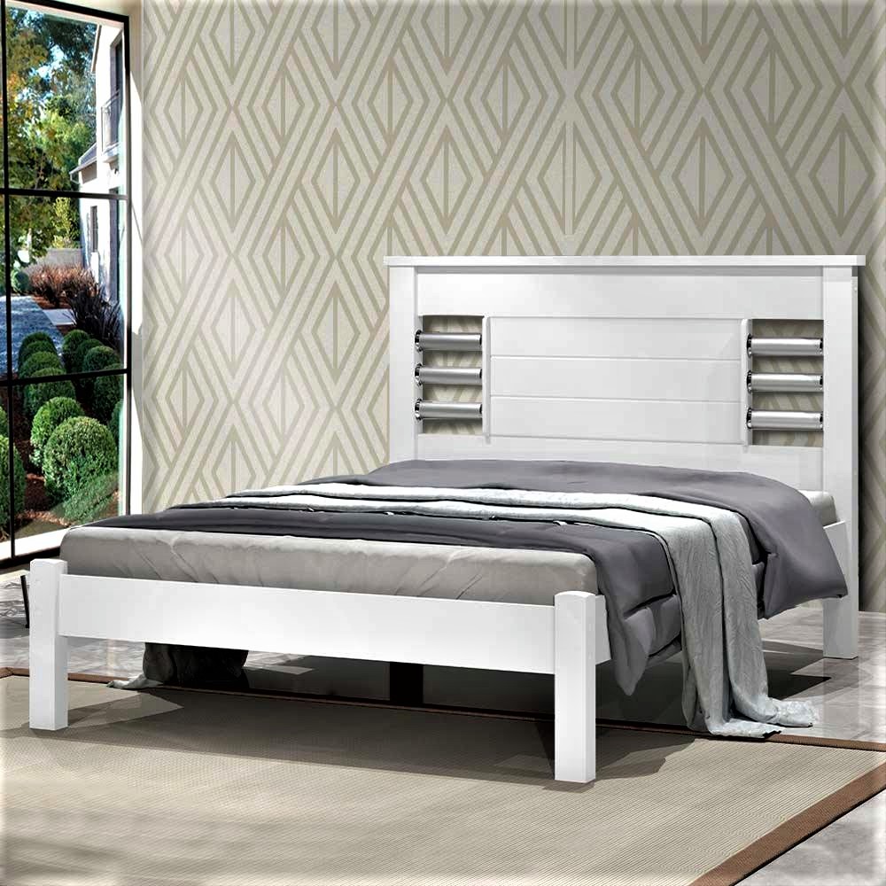 Cama Casal Raissa Branco J A Moveis