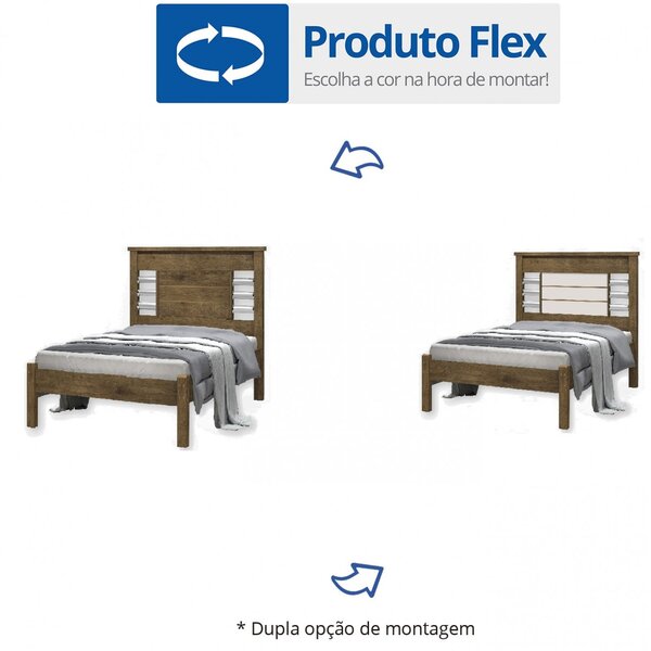 Cama Casal Raissa Jequitiba.Off White Flex J A Moveis
