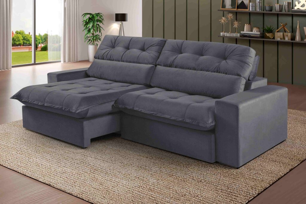 Estofado Retr Camburi 290 2×120 Vel Inca Grafite 10 Idealle