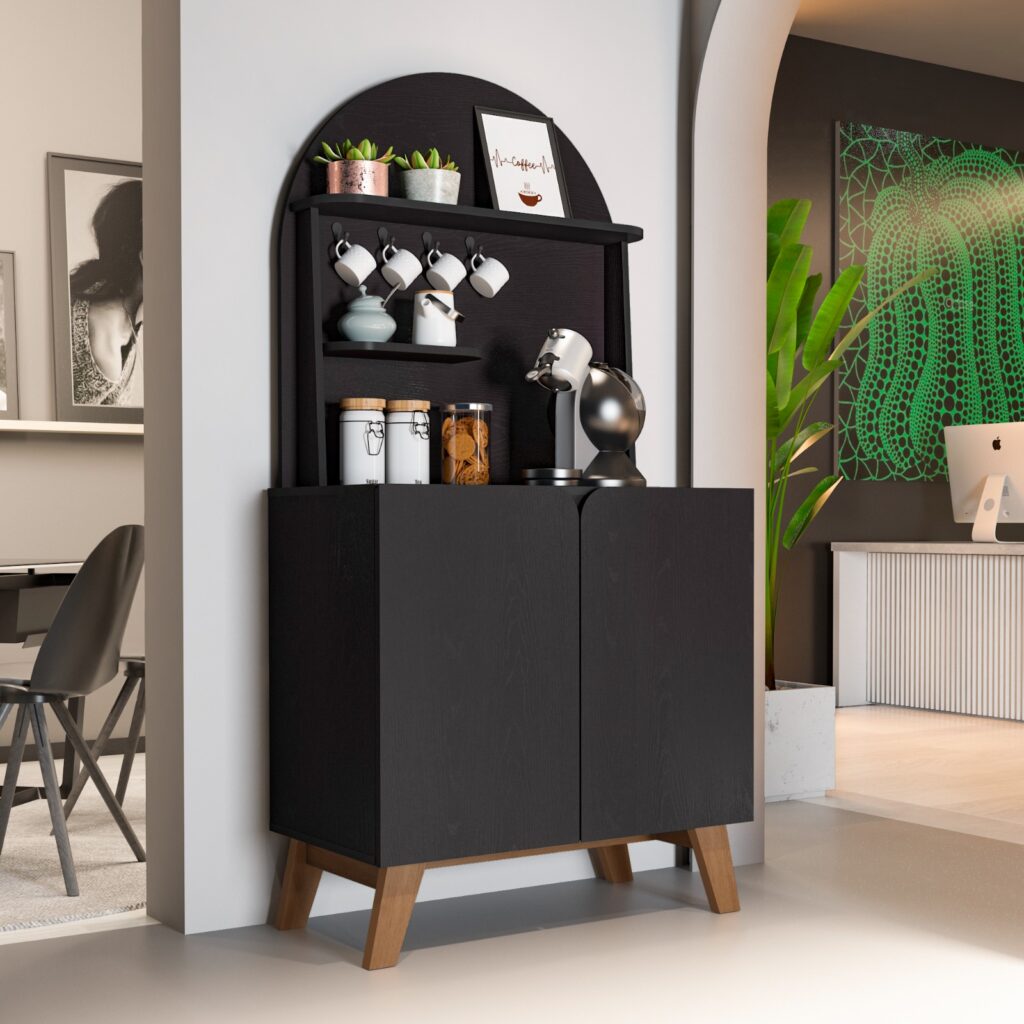 Cantinho do Cafe Viena 2P Preto Artely