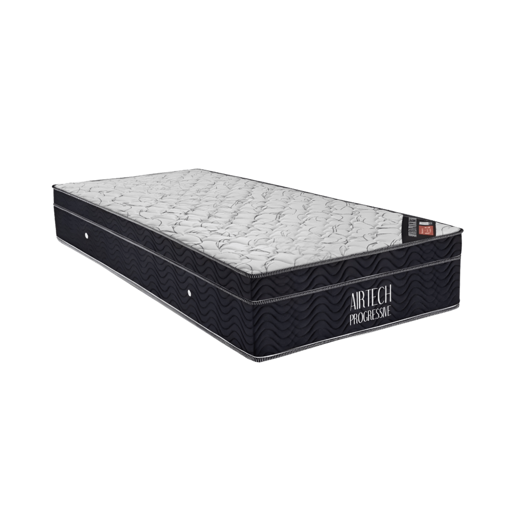 Colchão Solteiro AirTech Progressive Molas Nanolastic 88x188x29 Ortobom