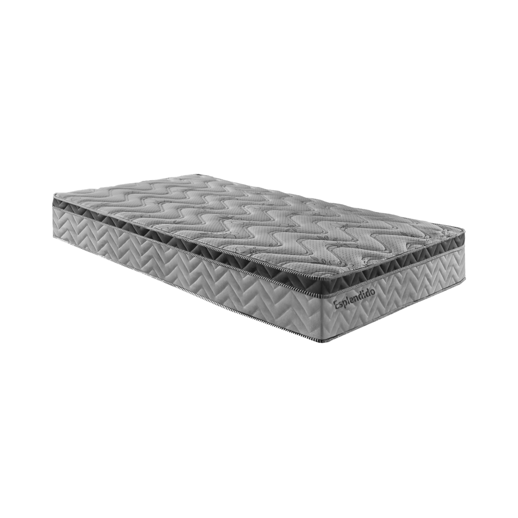 Colchão Solteiro Esplendido Cinza Molas Ensacadas 88x188x26 Paropas