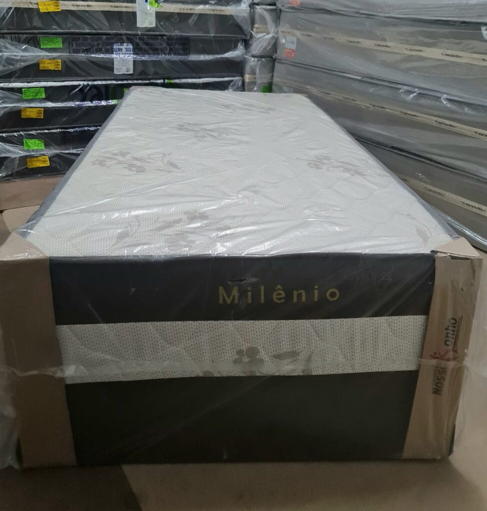 Colchobox Solteiro Milênio Ortopédico 88x188x60 Nosso Sonho