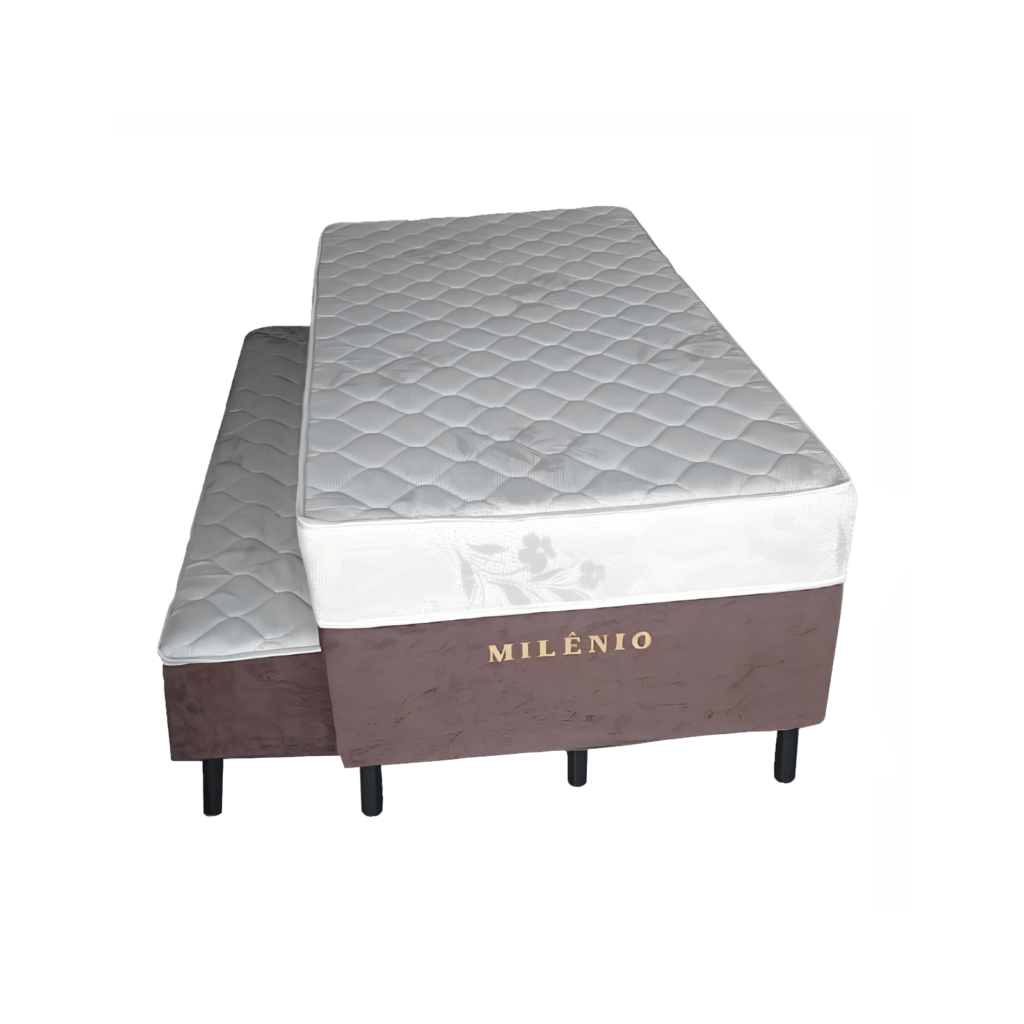 Colchobox Solteiro Milênio Ortopédico com Cama Auxiliar 88x188x60 Nosso Sonho