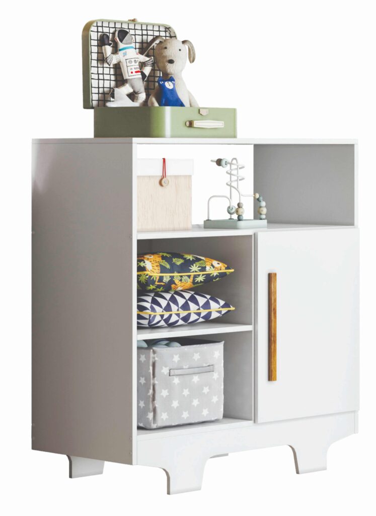 Comoda Flocos 1P3N Branco Tigus