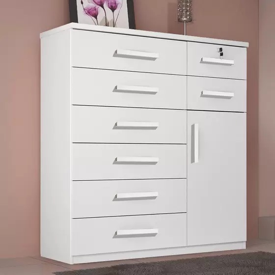 Comoda New Vitoria 8G1P Branco Benetil