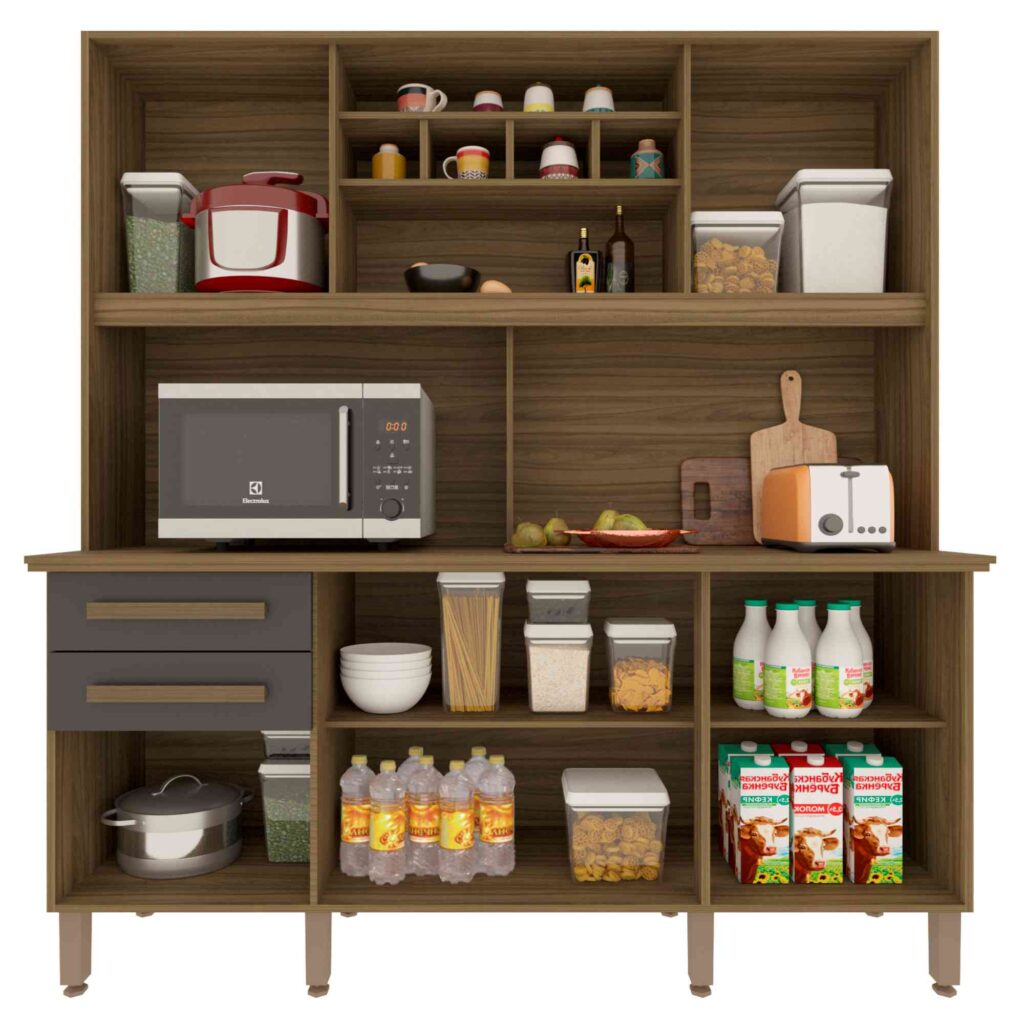 Kit Cozinha Lunna 6P2G Visualizacao Interna Imop