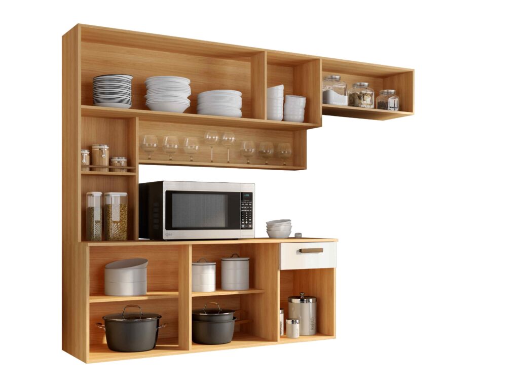 Cozinha Suspensa Manu 180 6P1G Visualizacao Interna Poliman