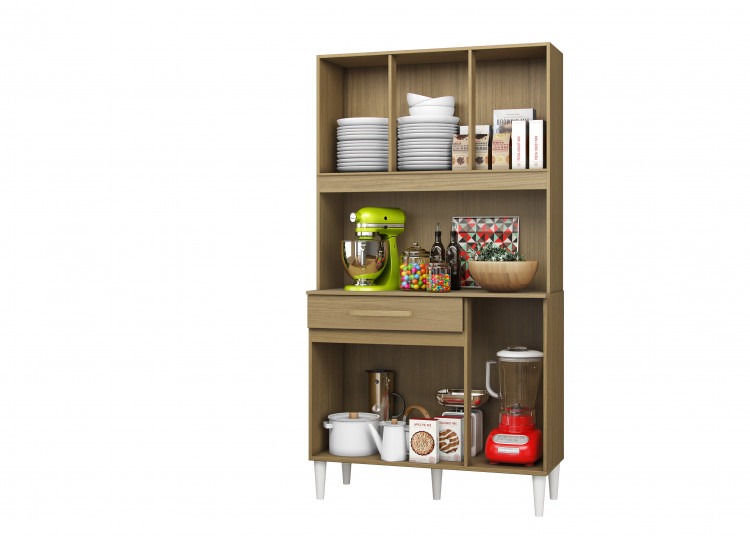 Kit Cozinha 910mm 4PBater1G Visualiz Interna Aramoveis