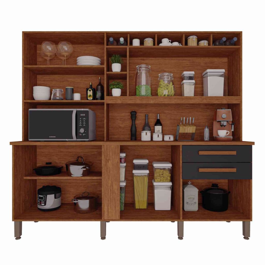 Kit Cozinha Antonela 8P2G Visualizacao Interna Imop