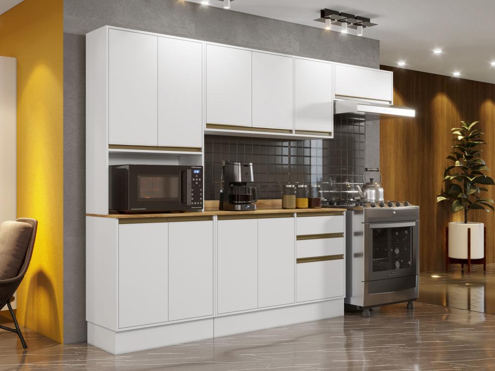 Cozinha Barcelona 4 Pecas Branco Visualizacao Salleto