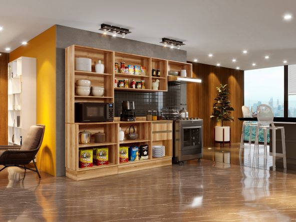 Cozinha Barcelona 4 Pecas Visualizacao Interior Salleto
