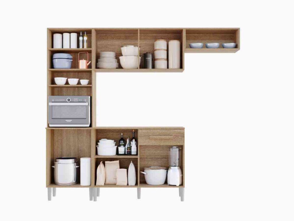 Cozinha Compacta Emily com Balcao Visualizacao Interna Aramoveis