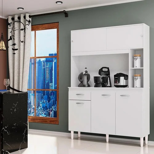 A882.Kit Cozinha Duda 120 5P1G Branco Poquema
