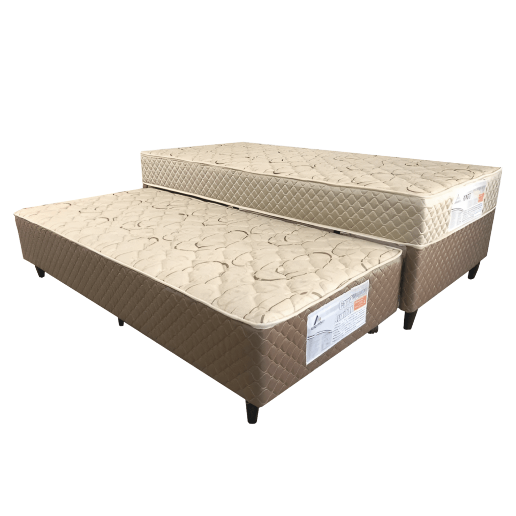 Colchobox Solteiro com Cama Auxiliar RondoComfort Light D33 Semi-Ortopédico 88x188x60 Rondomóveis