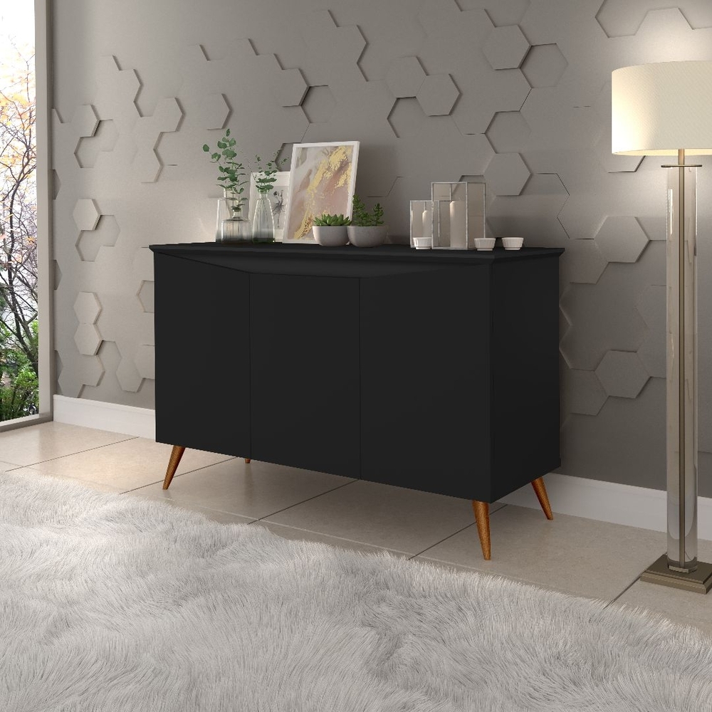 Buffet Aparador Encanto 3Pts Preto Maria M