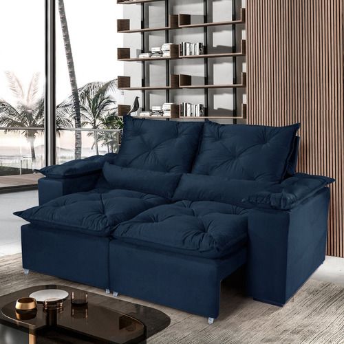 Estofado Retr Recl Saquarema 200 2×100 Azul 16 Diviminas