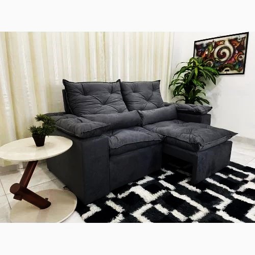 Estofado Retr Recl Saquarema 200 2×100 Preto 06 Diviminas