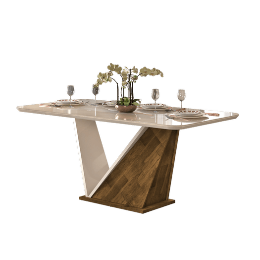 Mesa Forme 180 Tmp MDF Vdr Demolicao.Off White DJ Moveis