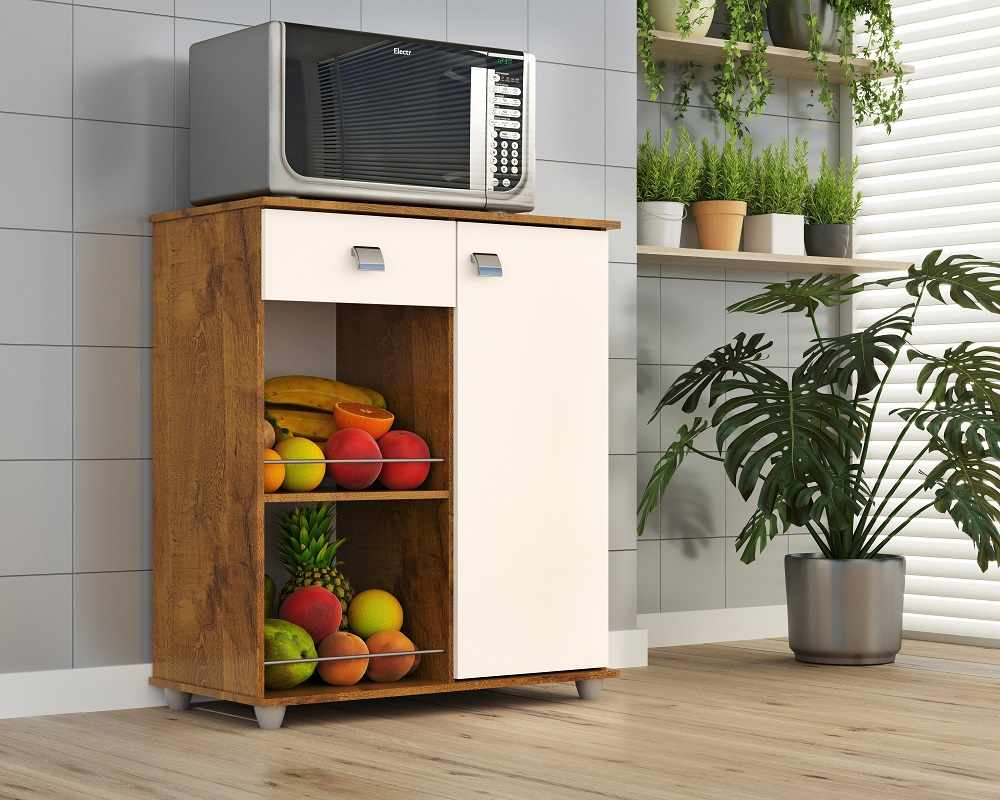 Fruteira Monica 1P1G2C Castanho.Off White Quarta Divisao