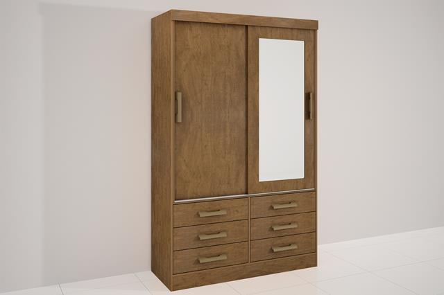 Roupeiro Meridian Plus 2P6G com Esp Ipe D Doro
