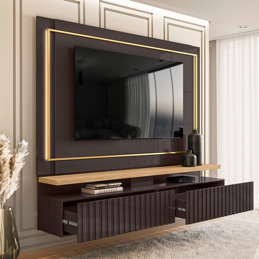 Bancada Suspensa Gaia 216 Titanio.Carvalho Madetec