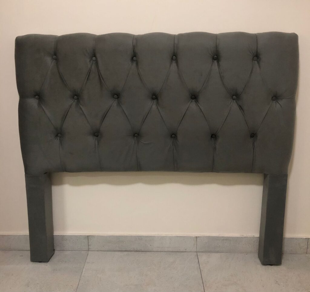 Cabeceira Queen Hera 160 Veludo Suede Marrom SR Cabec