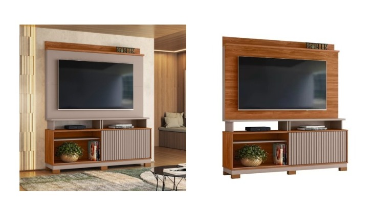 Home Dallas 1.6 Grigio Fosco.Cinamomo Mel Flex Mobler