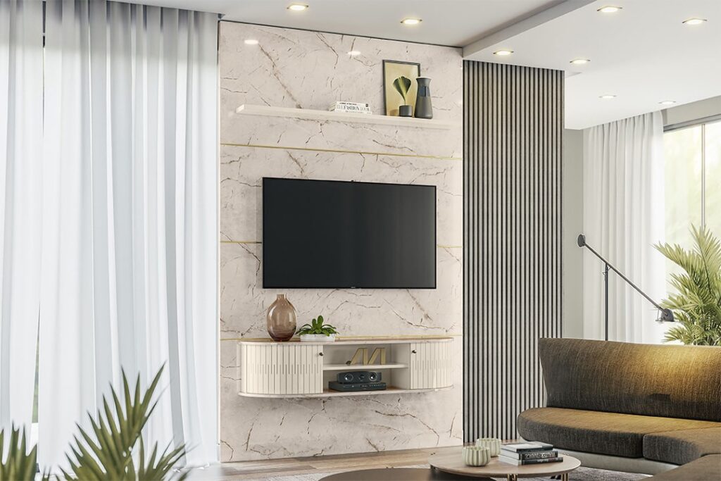 Home Suspenso Monte Carlo Calacata.Of White Madetec