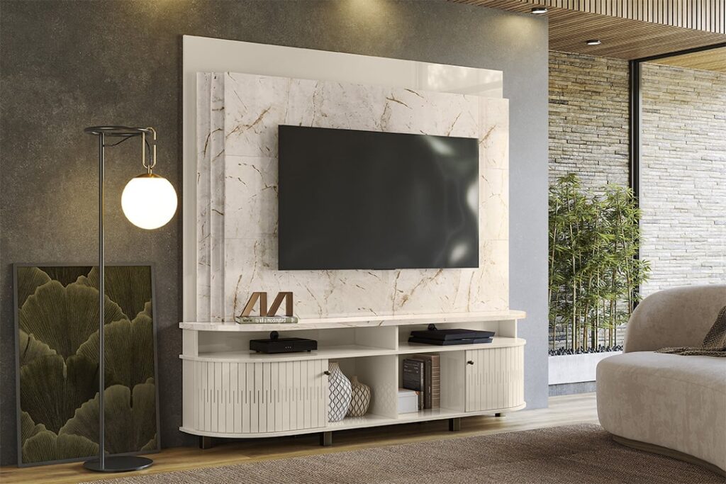 Home Theater Daytona Calacata.Off White Madetec