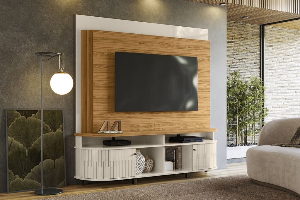 Home Theater Daytona Naturale.Off White Madetec
