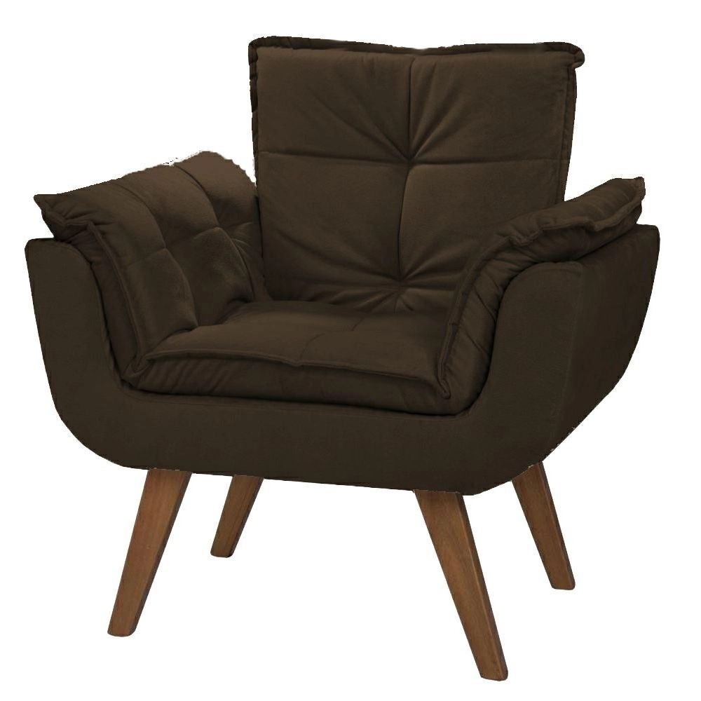 Poltrona Jamile Suede Marron 507 Inca 17 D Salla Estofados