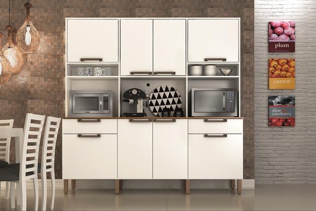 9362.Kit Cozinha Imola 8P2G Branco Salleto