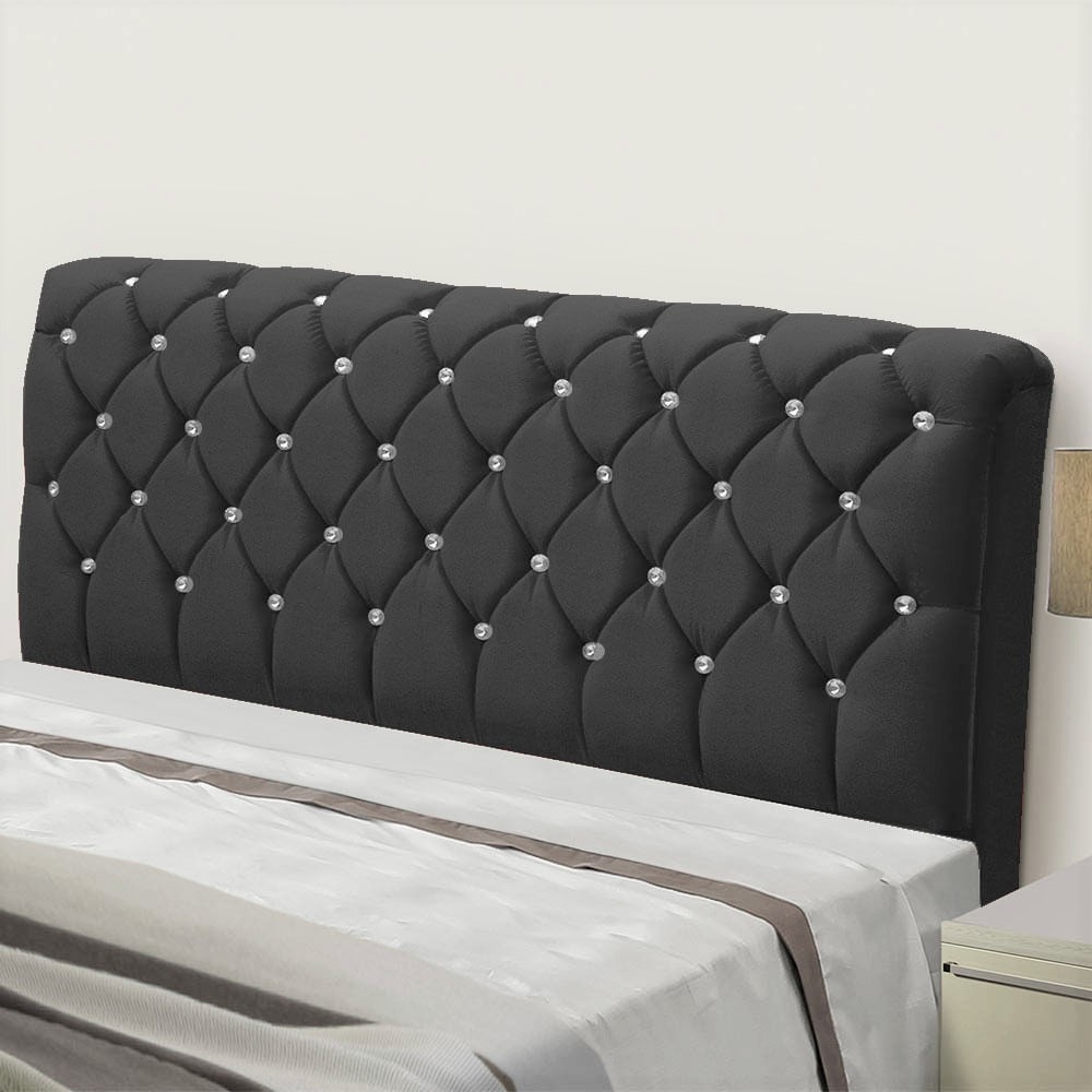 Cabeceira King Luxuria 195 Corino Preto 2501 SR Cabec